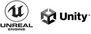 Logotipo de Unity: una de las mejores plataformas de desarrollo de videojuegos