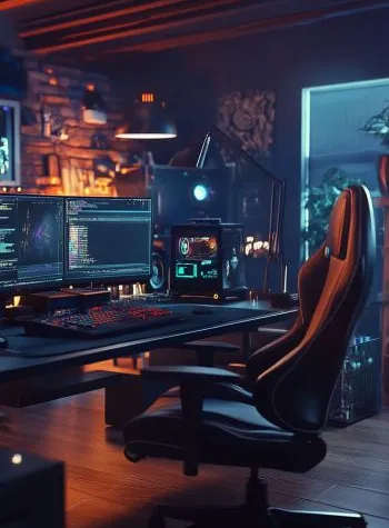 zona de trabajo de un dise&ntilde;ador de videojuegos