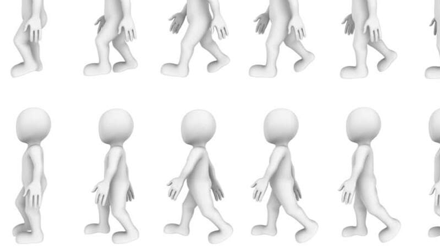 imagen de personajes digitales andando