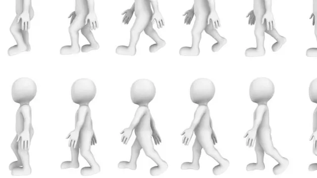imagen de personajes digitales andando